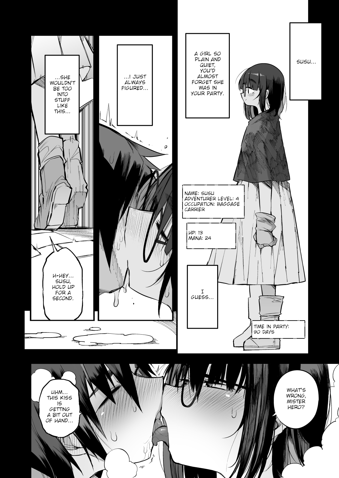 Sakusei Dungeon Kouryaku ni Mukanai Jimiko no S-kyuu Dosukebe Status | Escaping a semen squeezing dungeon with a modest girl who I really didn't expect to have S-rank slut stats page 9 full