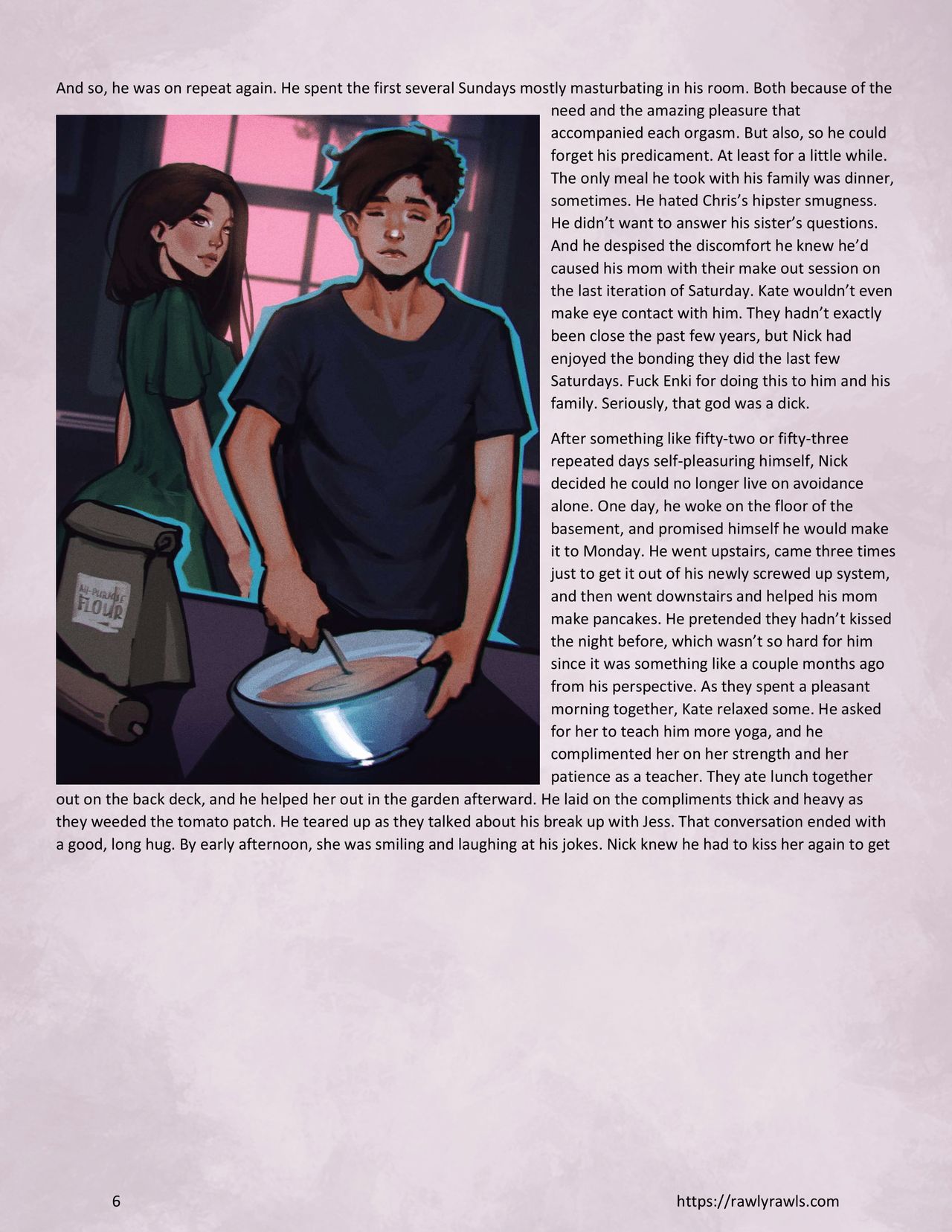 Enki's Puzzle Chapter 3: Rawly Rawls Fiction page 6 full