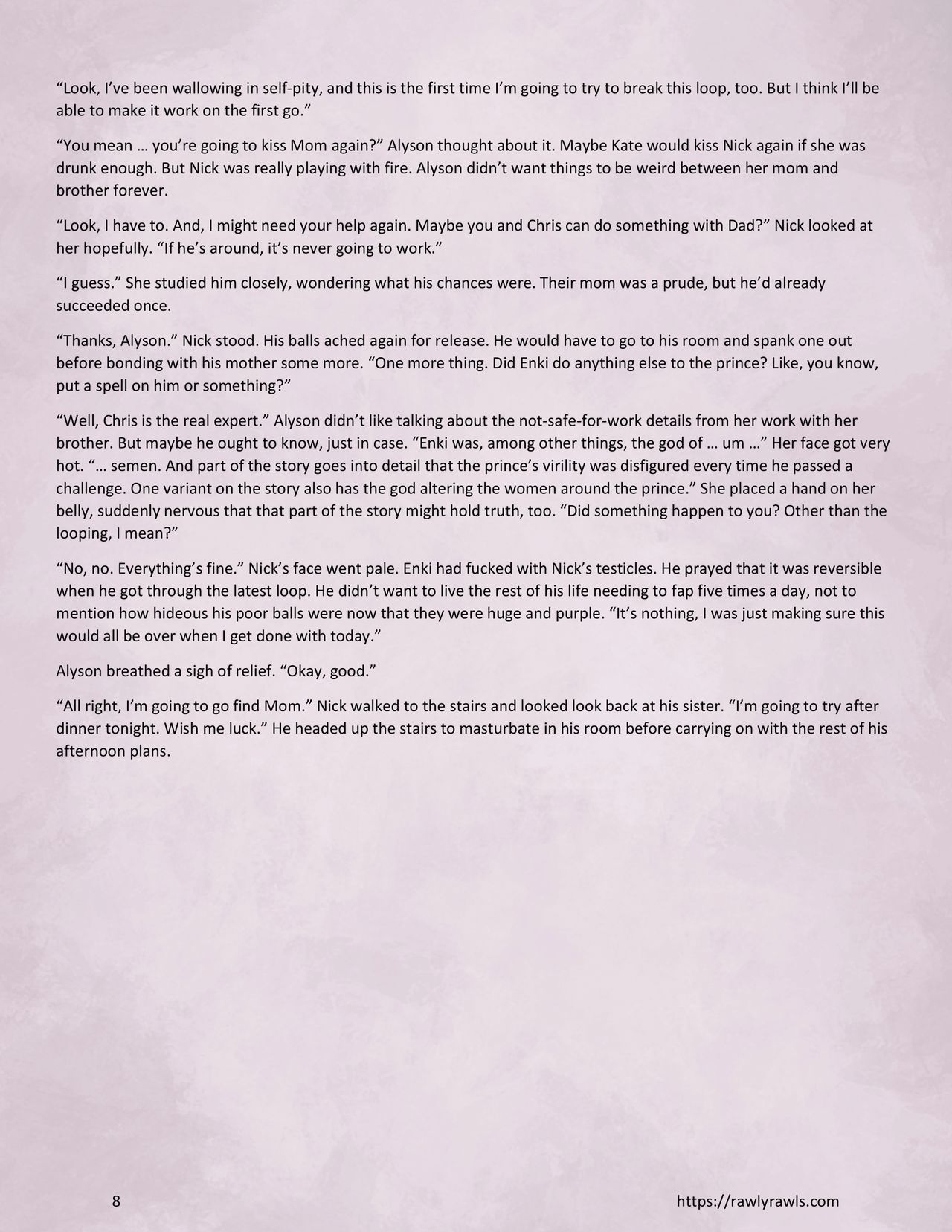 Enki's Puzzle Chapter 3: Rawly Rawls Fiction page 8 full