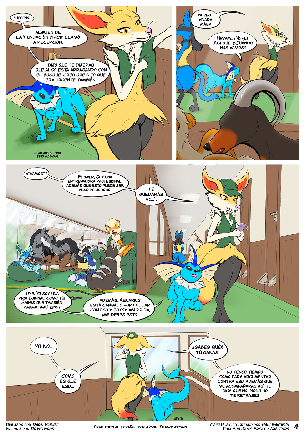 Café Plaisir: Dowsing Flames page 5 full