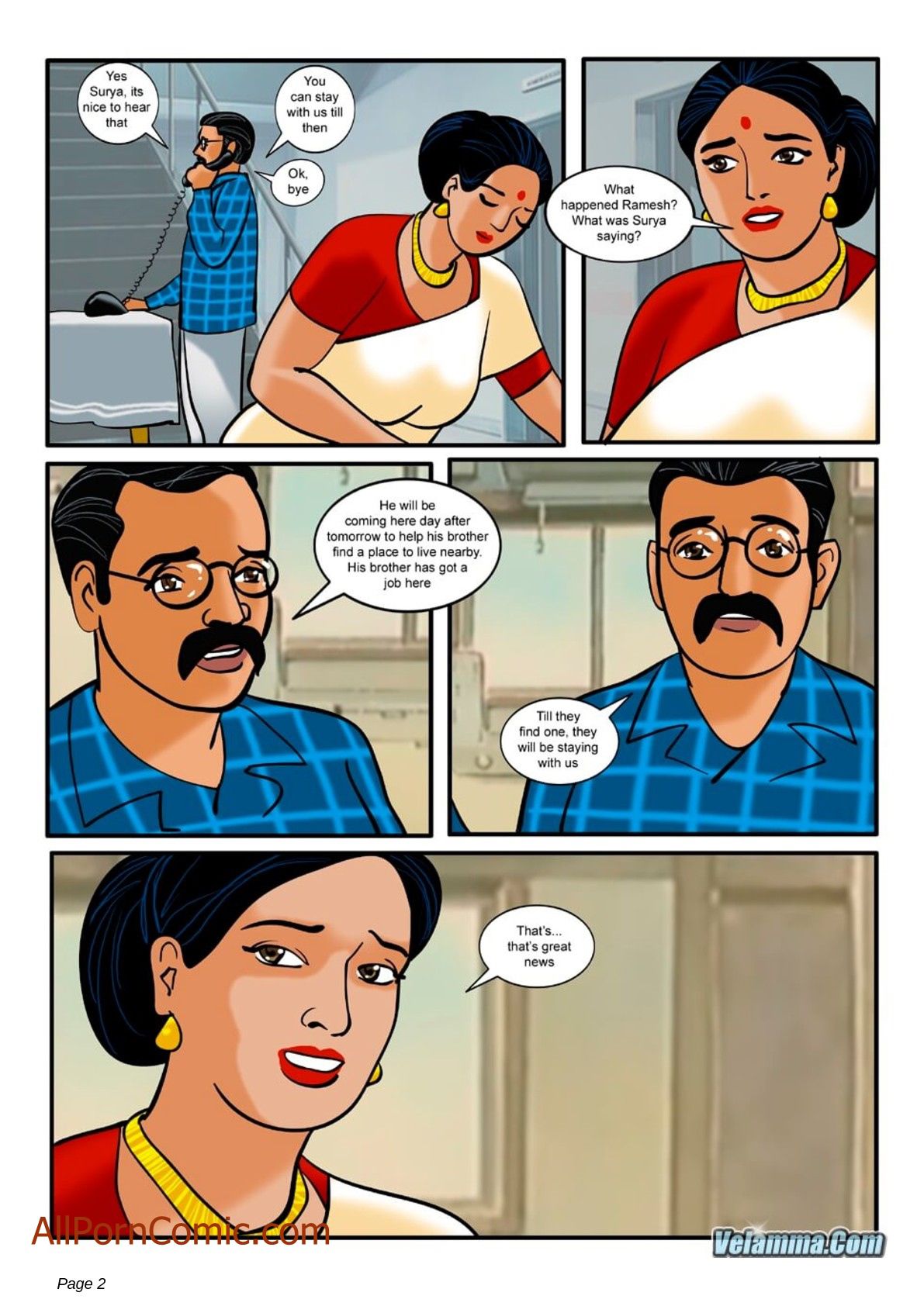 Velamma #9 page 2 full