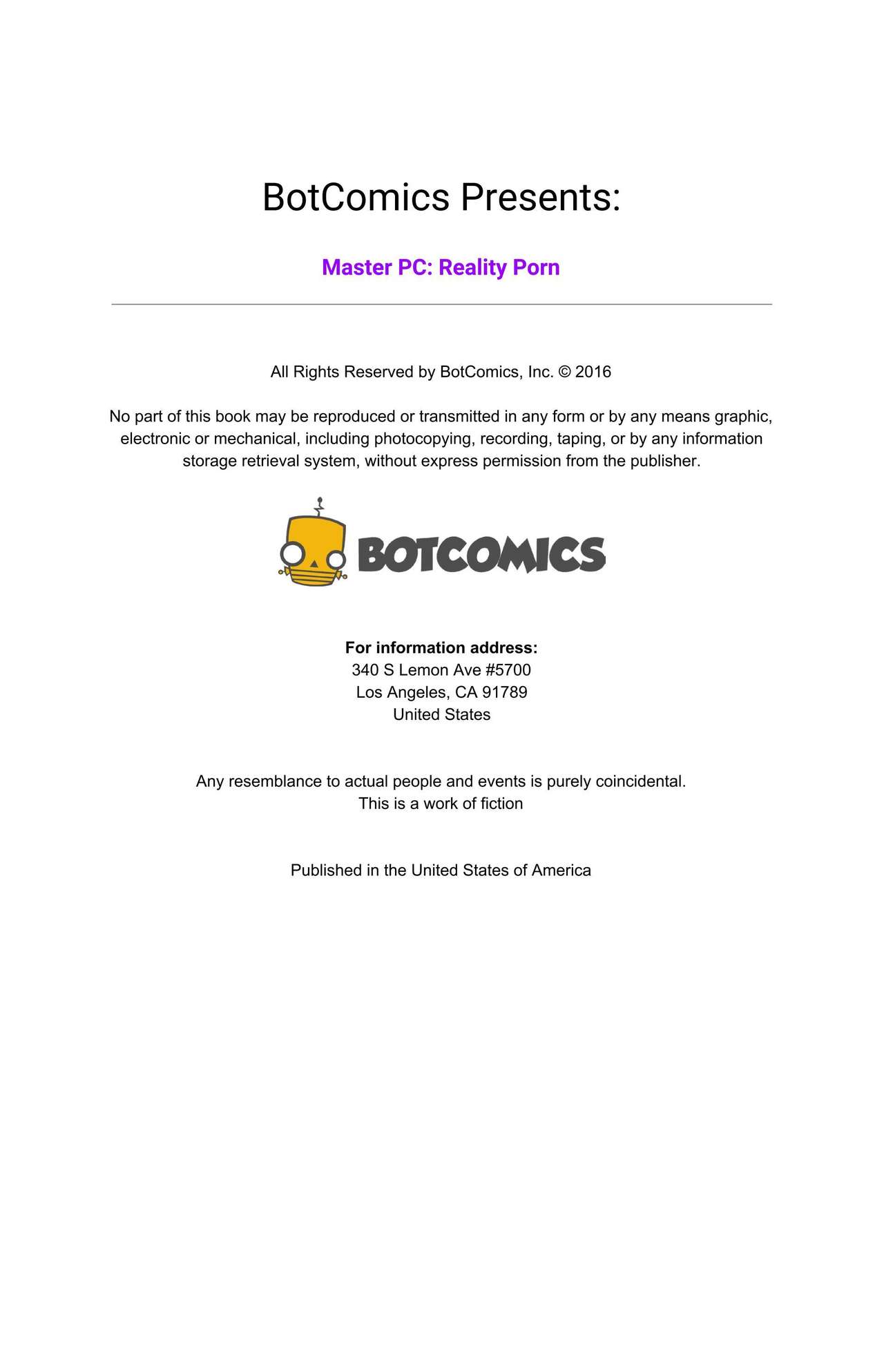 Master PC - Reality Porn 1-9 - Botcomics - English page 2 full