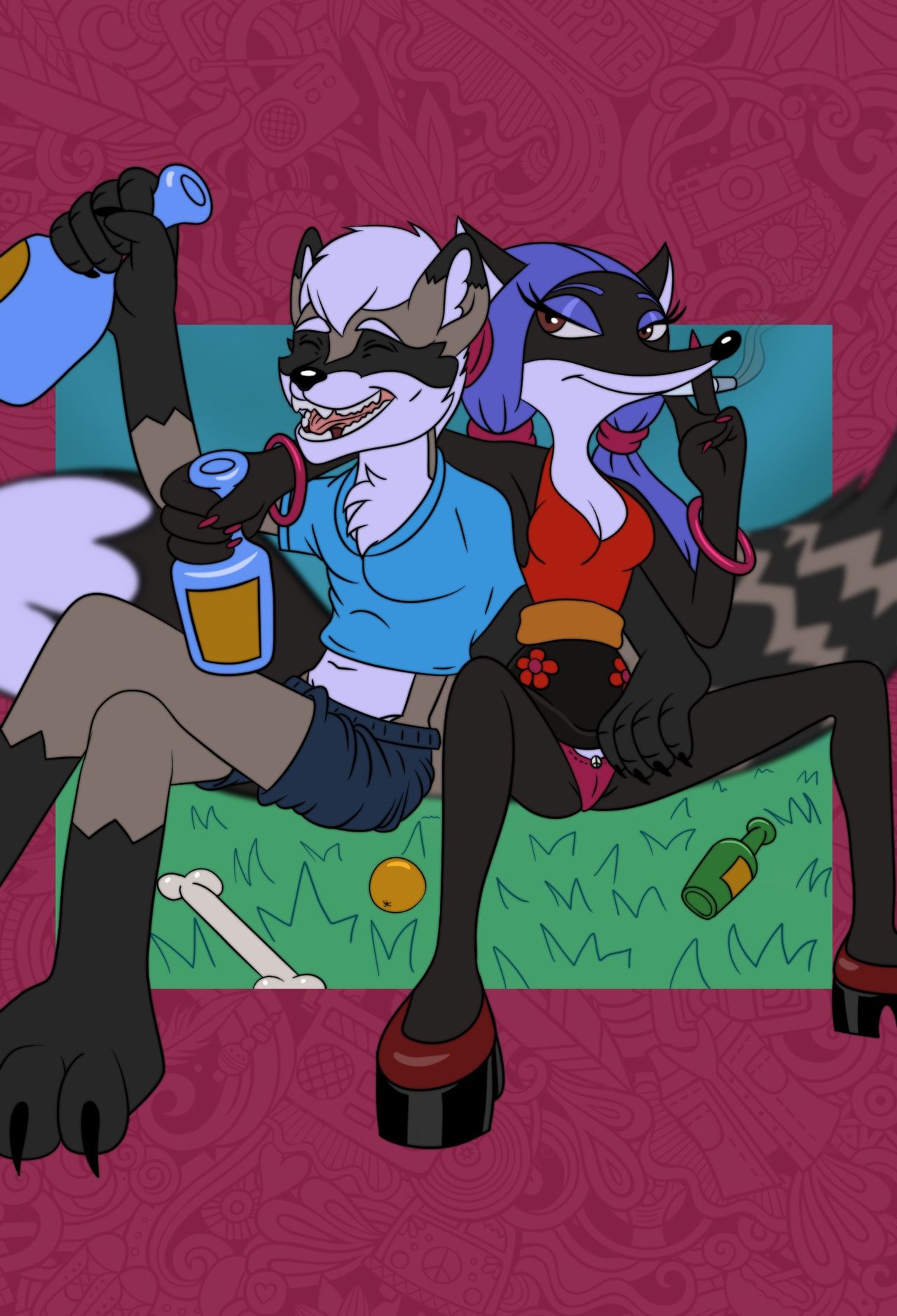 Hippie Fox Orgy page 2 full