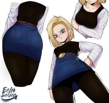 [TSFSingularity (EchoSaber)] Android 18 Mini Comic (Dragon Ball Z) [Spanish] cover