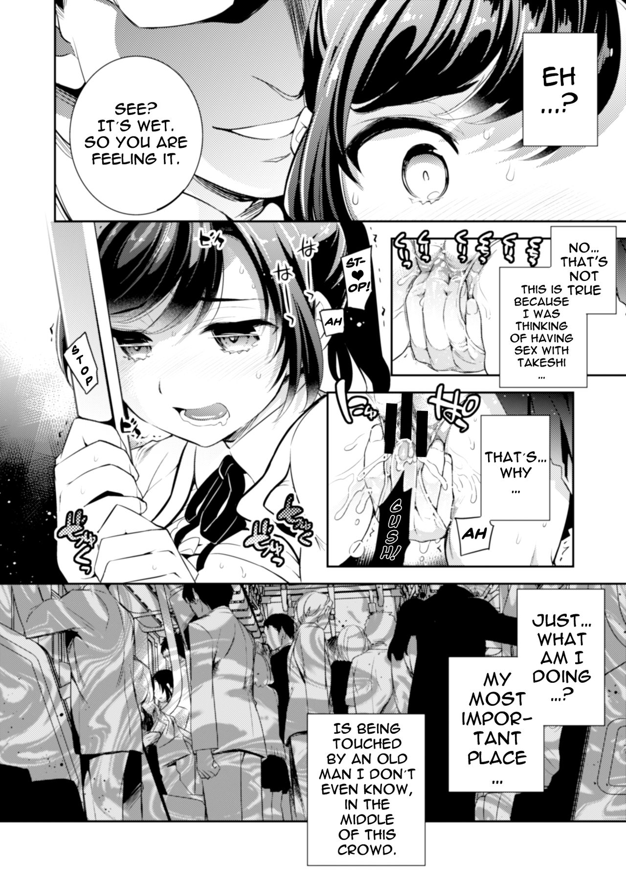 C9-41 Sayuri - Kareshi to Hatsu H Mokuzen ni Chikan ni NTR-reta Shoujo page 10 full