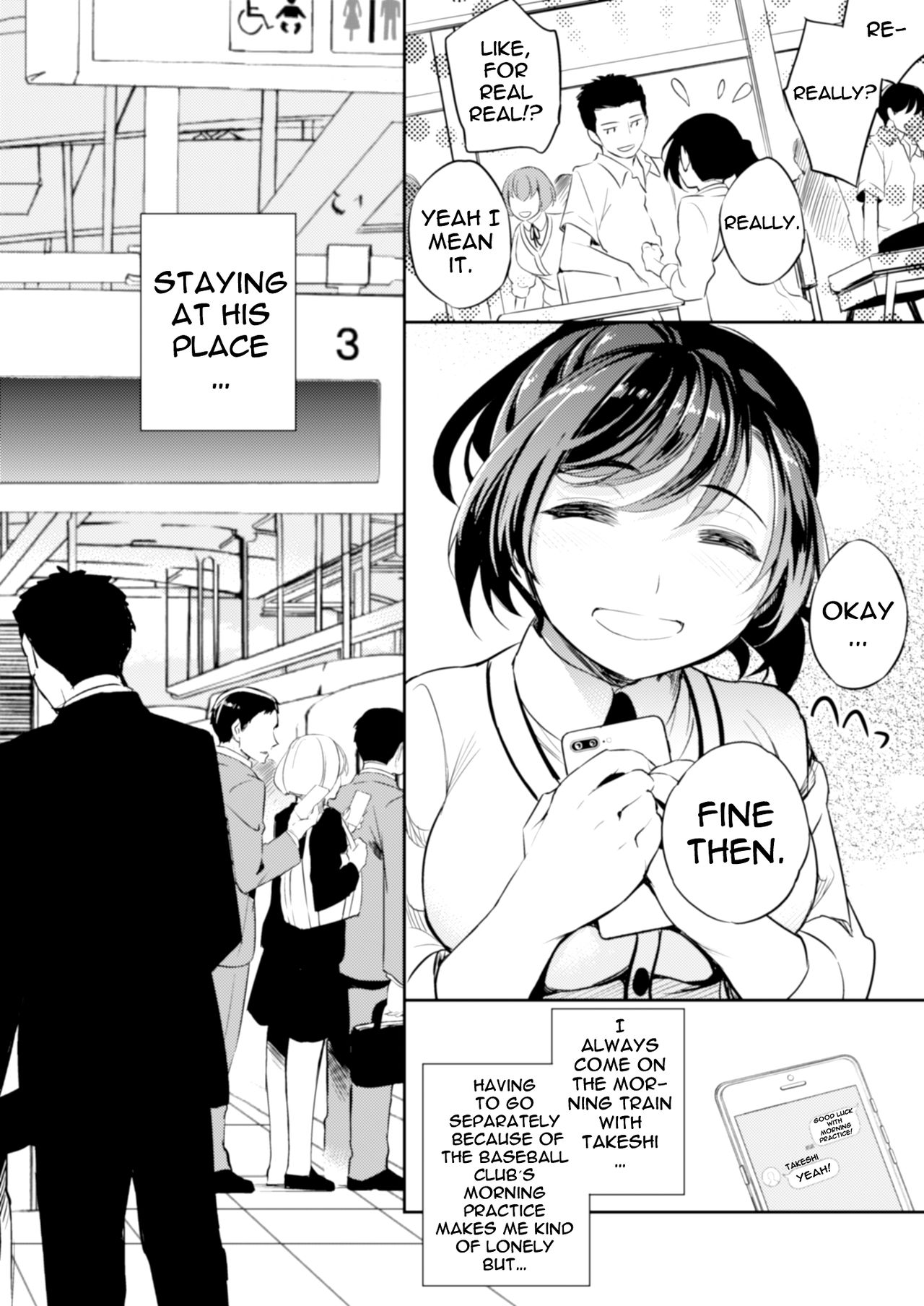 C9-41 Sayuri - Kareshi to Hatsu H Mokuzen ni Chikan ni NTR-reta Shoujo page 4 full