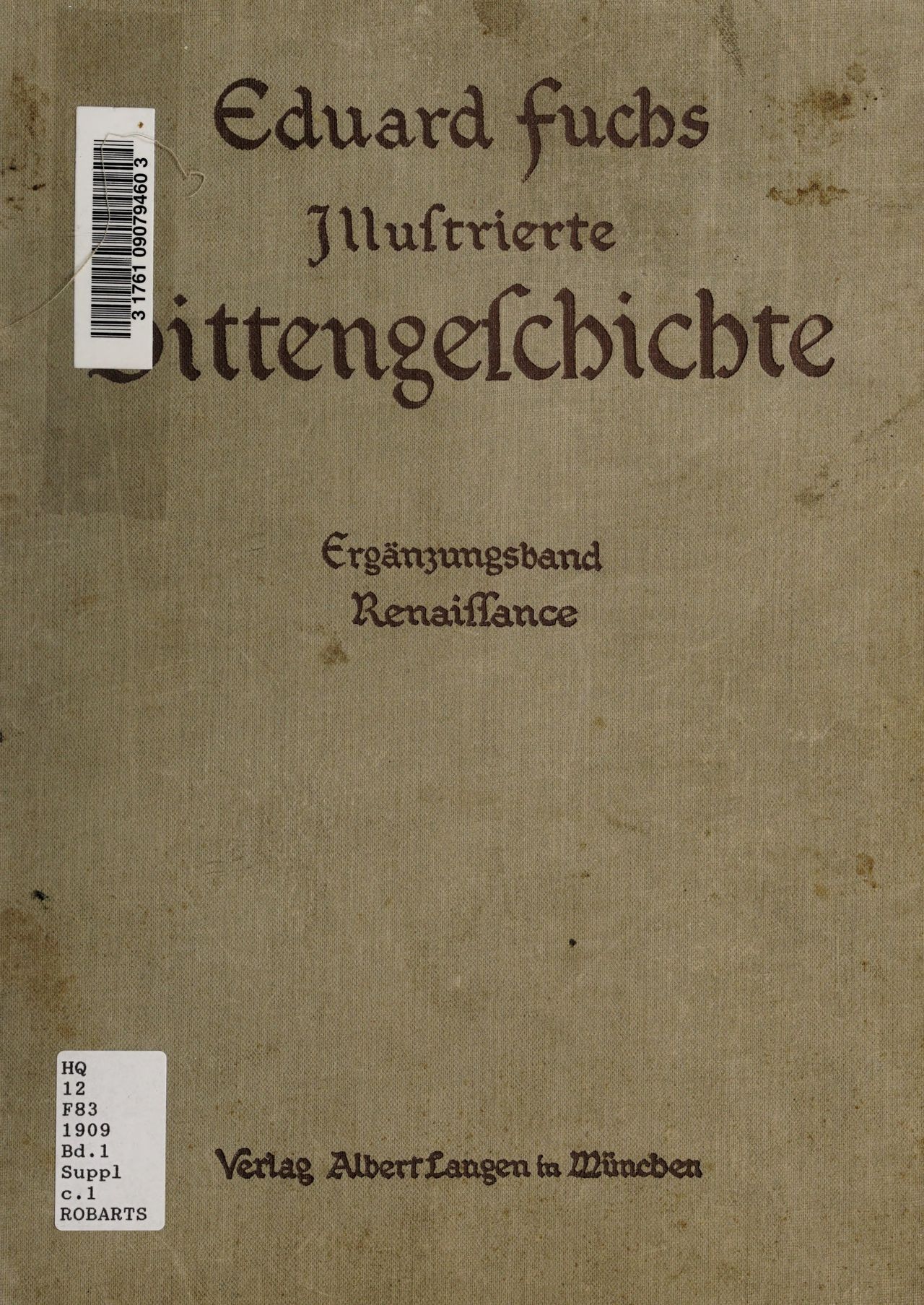 Illustrierte Sittengeschichte vom Mittelalter bis zur Gegenwart: Bd. 1 and Ergänzungsband. Renaissance page 2 full