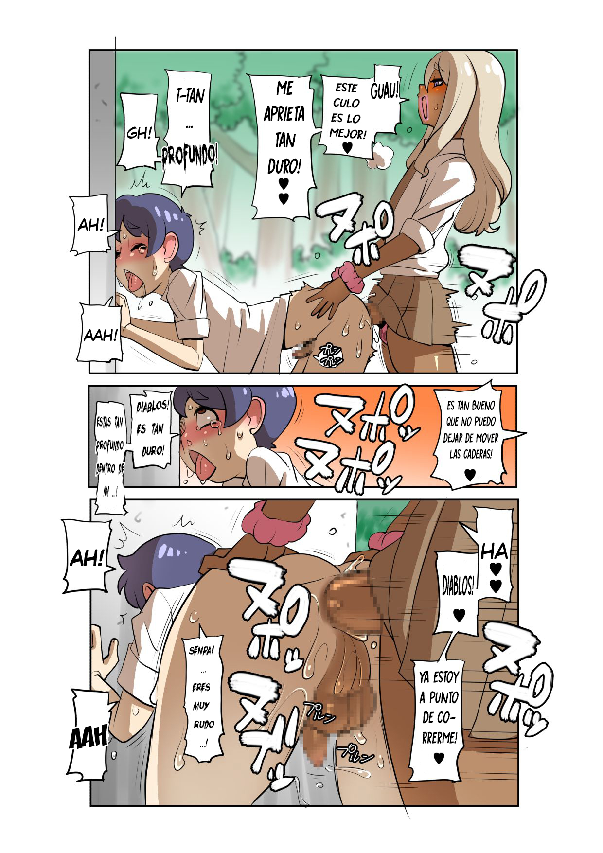 Otokonoko Gal Senpai no Chinpo ga Dekai Ken The Curious Case of My Gyaru Trap Senpai With A Massive Dick  español page 12 full