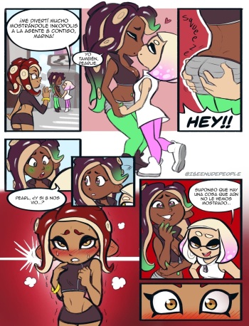 [IseeNudePeople] A Date with 8 (Splatoon) [Spanish] cover