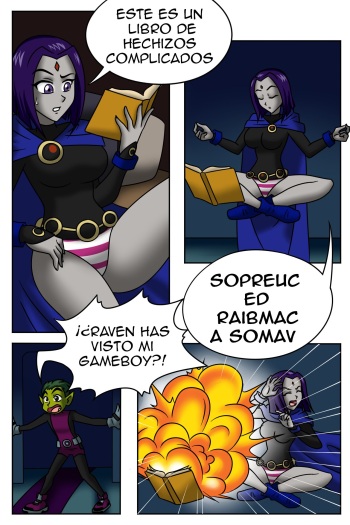 [TSFSingularity] Beastboy & Raven swap bodies (Teen Titans) [Spanish] cover
