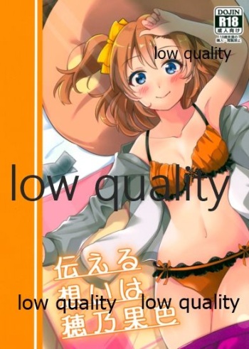 (C95) [おとうふパン。 (なつめゆき)] 伝える想いは穂乃果色 (ラブライブ!) cover