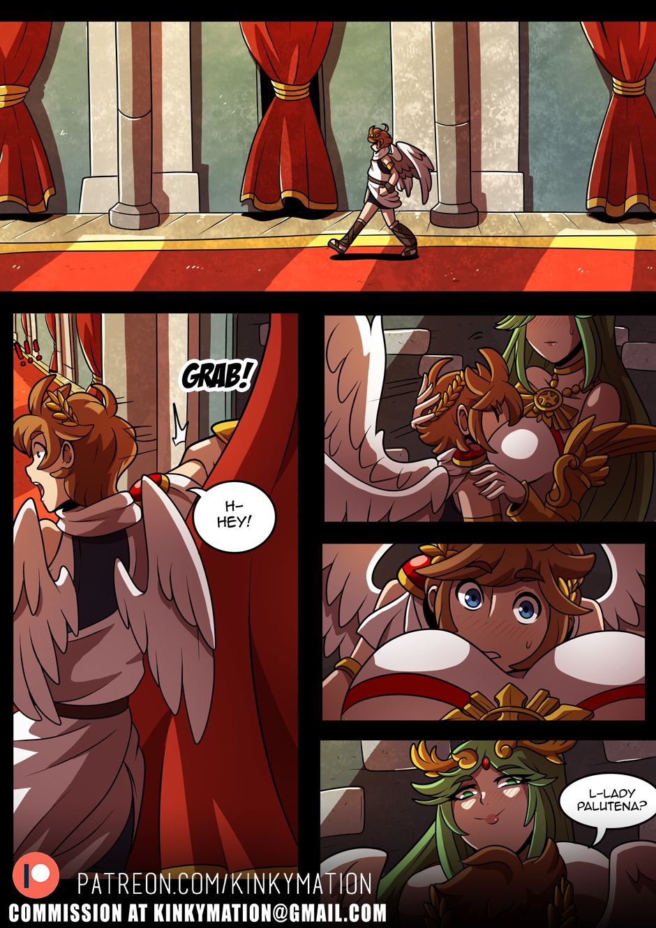 Palutena X Pit Comic Part 2 page 1 full