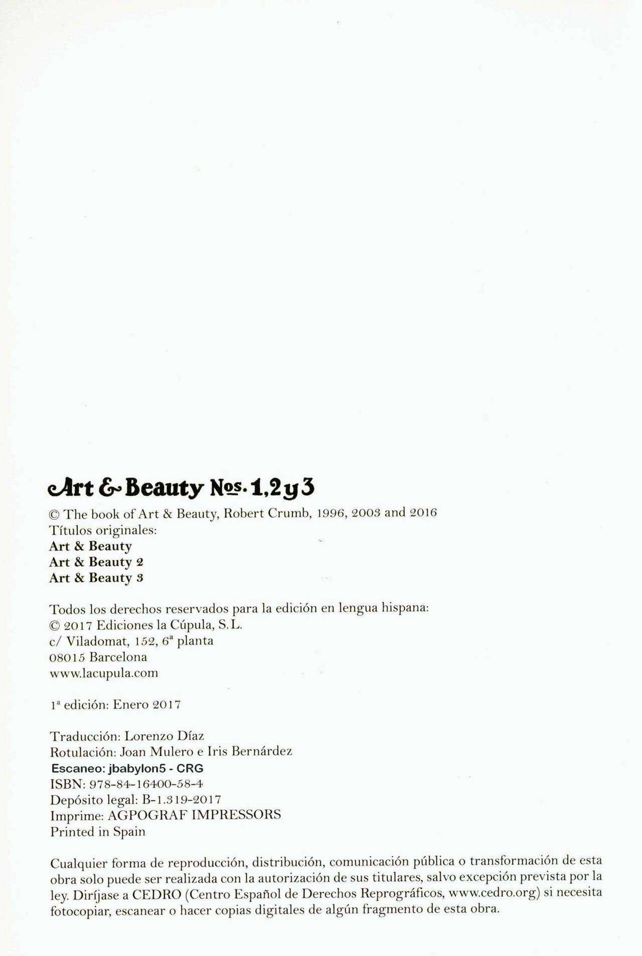 Art & Beauty magazine n-1,2y3 - Dibujos de R. Crumb page 4 full