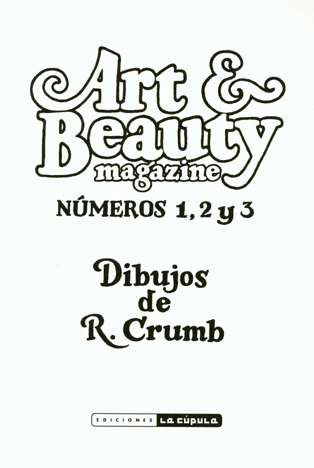 Art & Beauty magazine n-1,2y3 - Dibujos de R. Crumb page 5 full