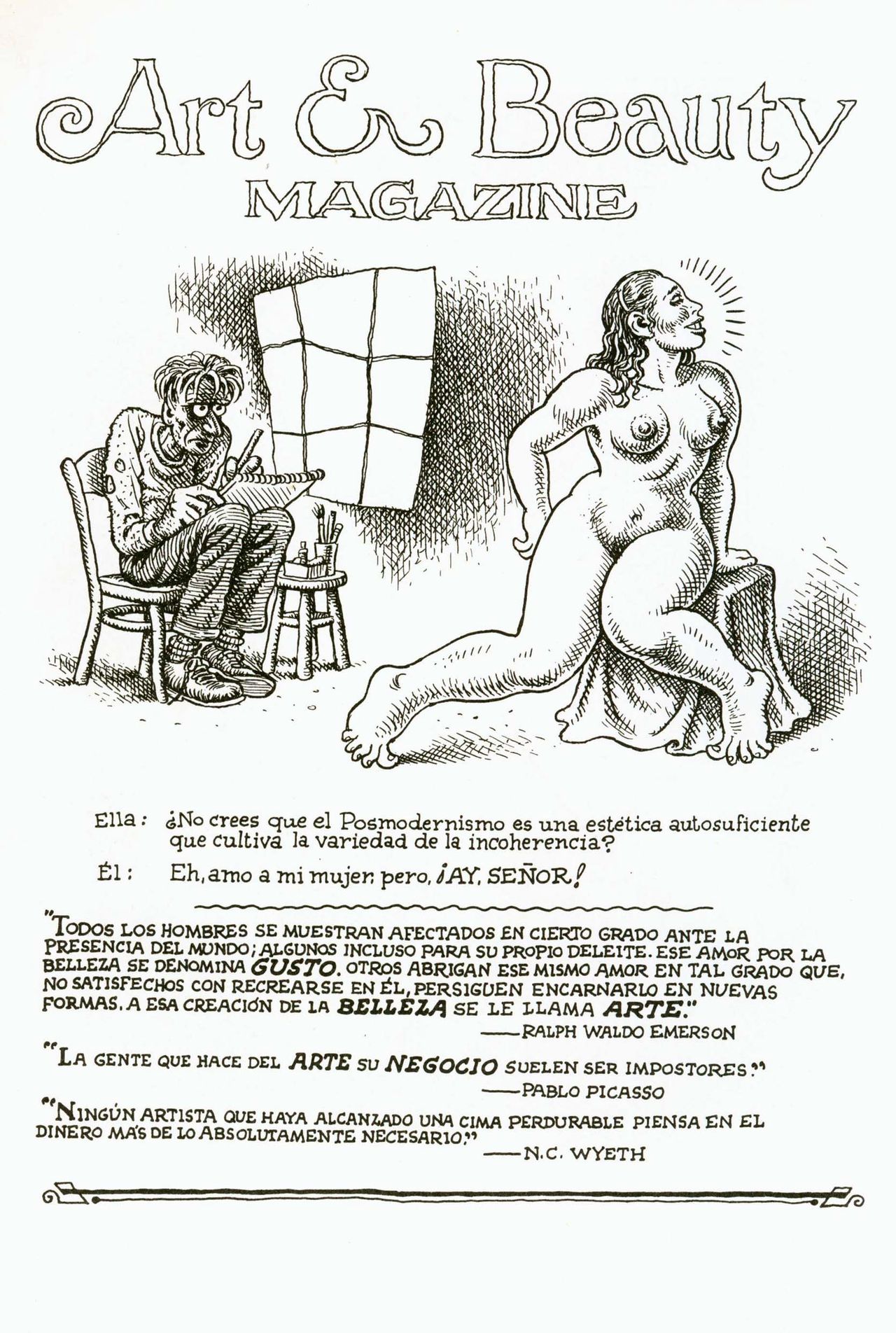 Art & Beauty magazine n-1,2y3 - Dibujos de R. Crumb page 9 full