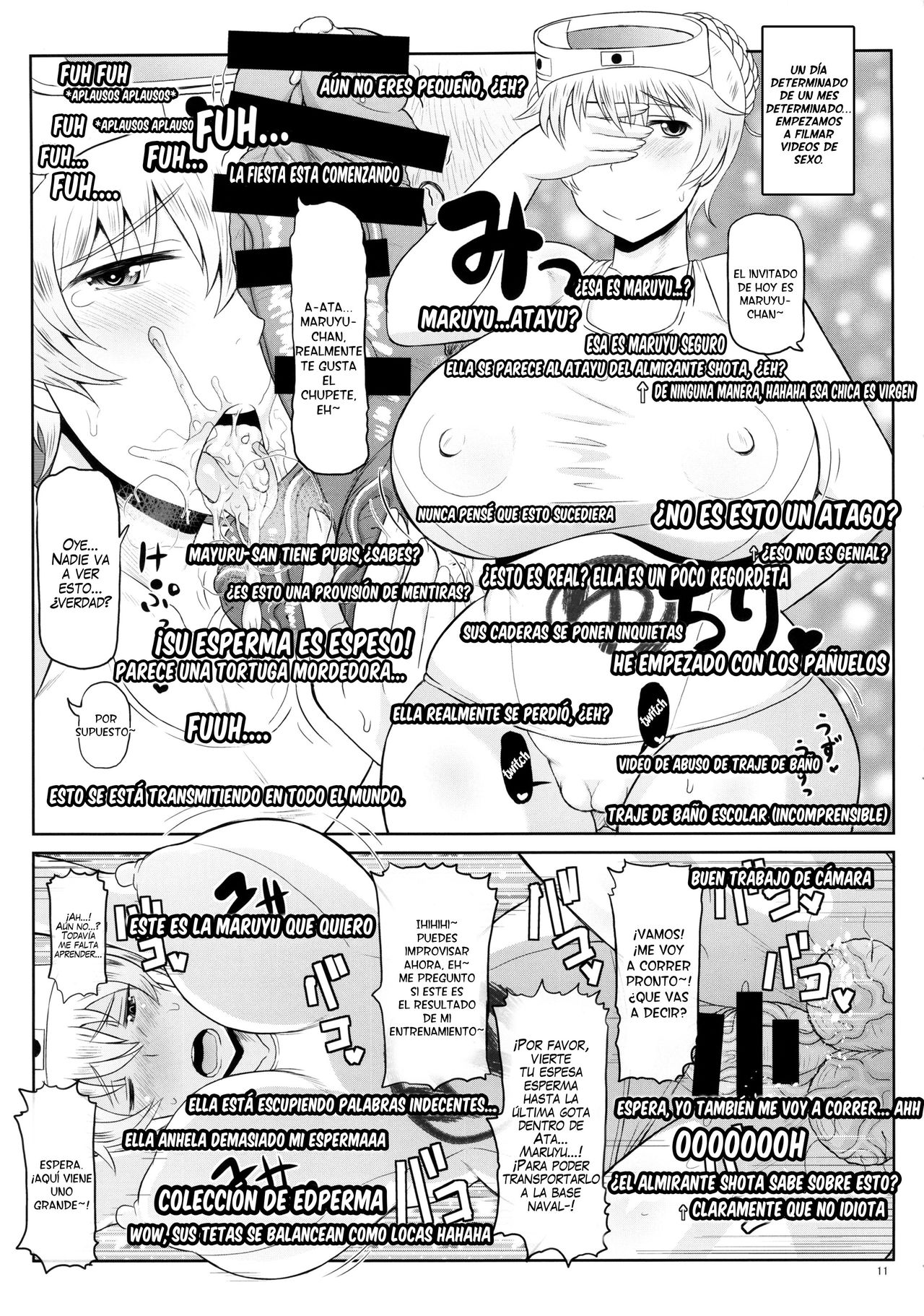 Shota Ochinchin Ja Nai Chuunen Gokubuto Chinpo de Zukobako Hamete♪ Kikenbi Manko ni Sukihoudai Semen Doppyun Musekinin Housei Shitene♪ Ze~nbu Uchi no Teitoku ni Sekinin Totte Morau kara♪ page 12 full
