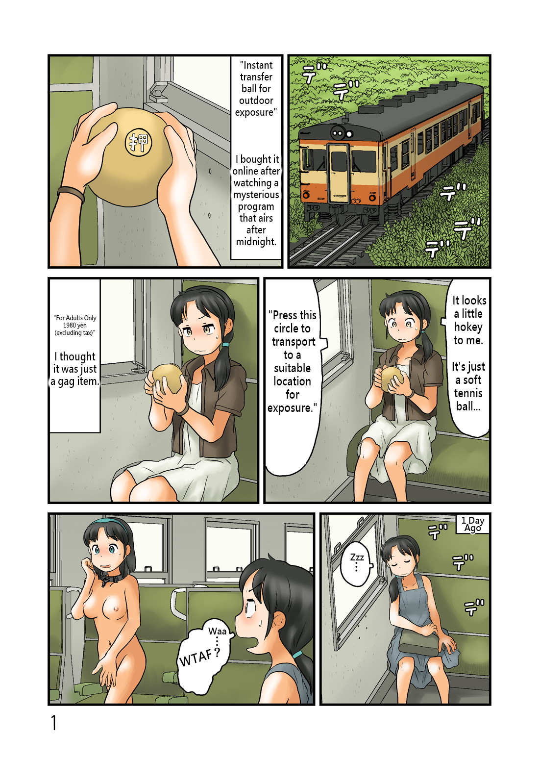 Nazo no Ball ni Tobasarete Roshutsu Kuukan ni page 2 full