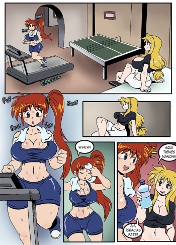 [DarkYamatoman] Nanoha and Fate's Workout (Mahou Shoujo Lyrical Nanoha) [Spanish] cover