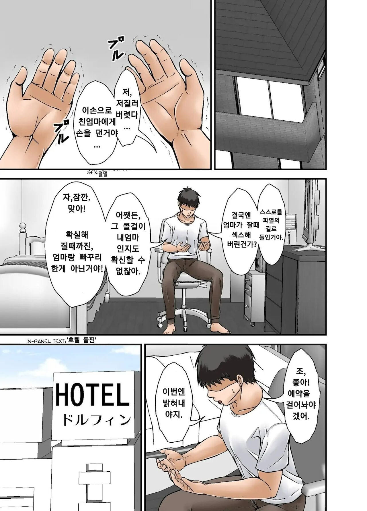 Futsuu no Shufu ga Fuuzoku ni Ochita Riyuu ~Musuko Hen~ Sono Ni | 평범한 주부가 매춘에 기댄 건에 대하여 ~아들편~ 파트 2 page 9 full