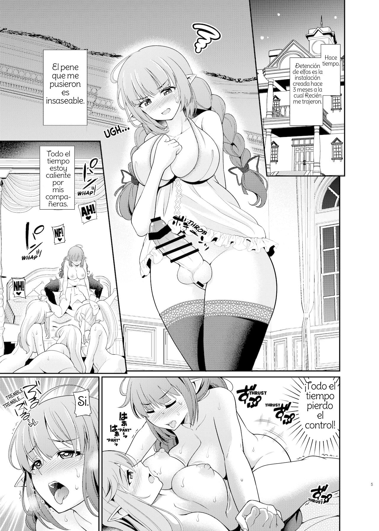 Kurokoya  Futanari Elf no Tanetsuke Bokujou 2 | Futanari Breeding Farm 2 Spanish page 5 full