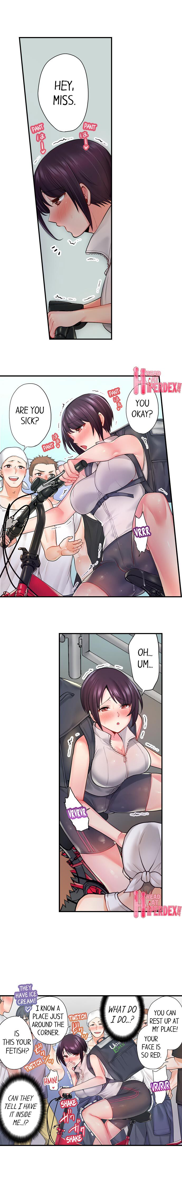 Bike Delivery Girl, Cumming To Your Door! | Jitensha Haitatsuin , Gaman Dekizu soto de Icchaimashita... page 10 full