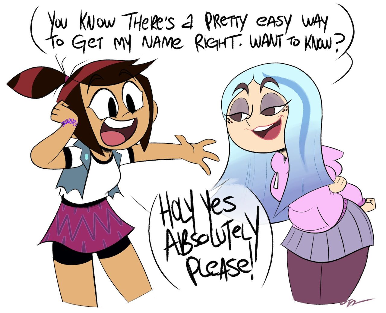 Molly and Andrea page 1 full