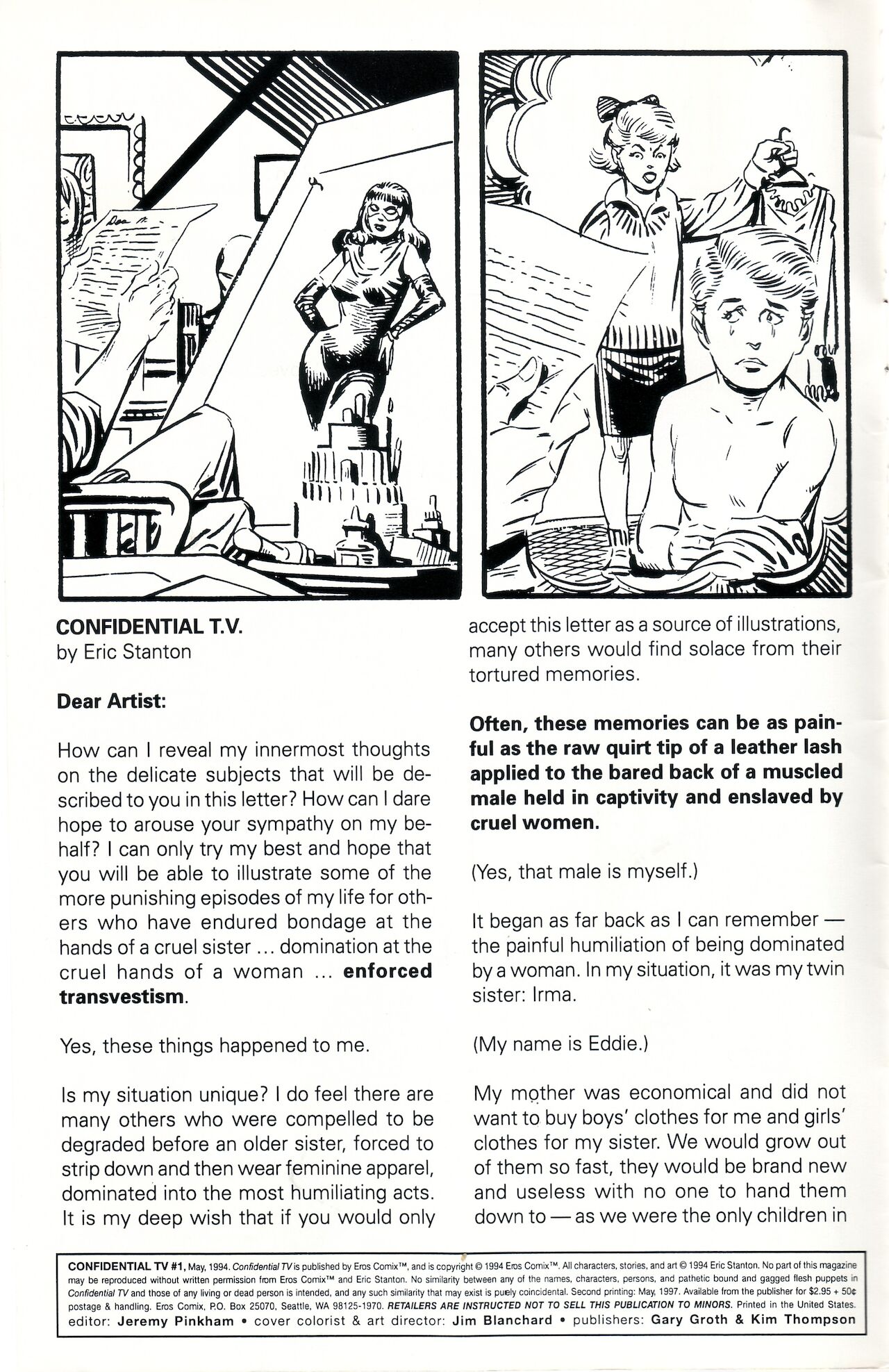 ERIC STANTON Confidential TV page 2 full