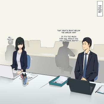 [Wakamatsu] Hitomishiri Douryou Joshi to Micchaku Sex suru Ohanashi [English] [SatorinTL] cover
