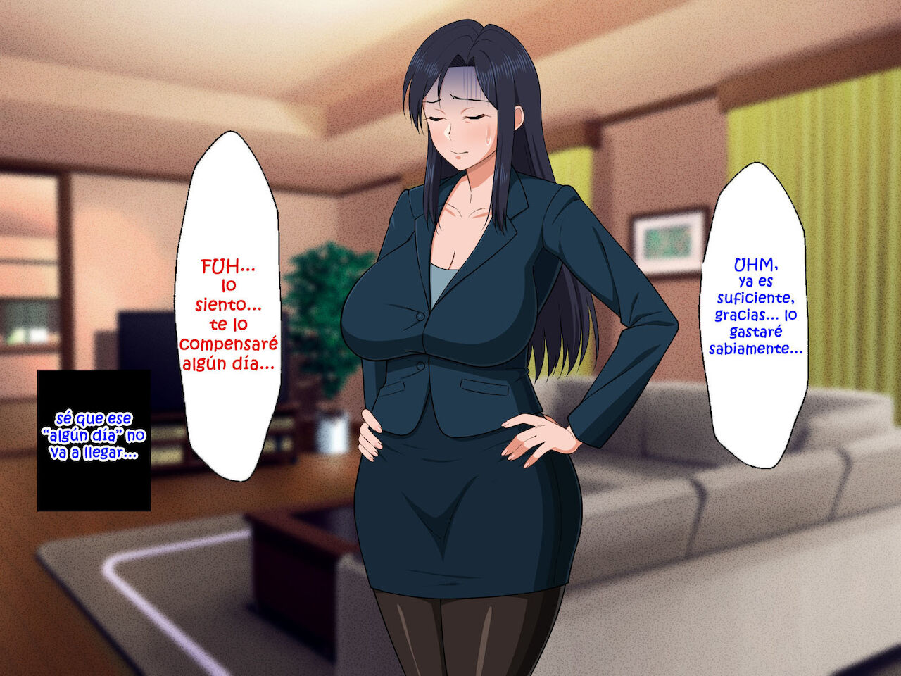 Shigoto Ningen de Kibishikatta Hahaoya wa Musuko to no Kinshin Koubi de Midara ni Aeide Jusei Suru | Madre estricta adicta al trabajo está jadeando lascivamente mientras está siendo impregnada por tener cópula incestual con su nijo page 9 full