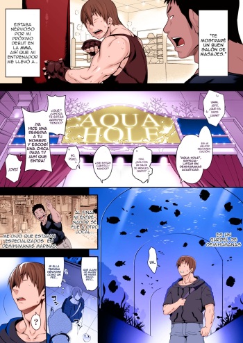 [Onanism (Jun)] Awasamehime Akula | Bubble Shark Princess Akula ("Ajin Fuuzoku" Comic Anthology) [Spanish] [Colorized] [Decensored] [Lanerte] cover