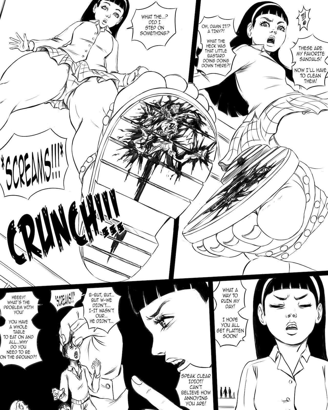 Giantess Boarding School - The Table page 11 full
