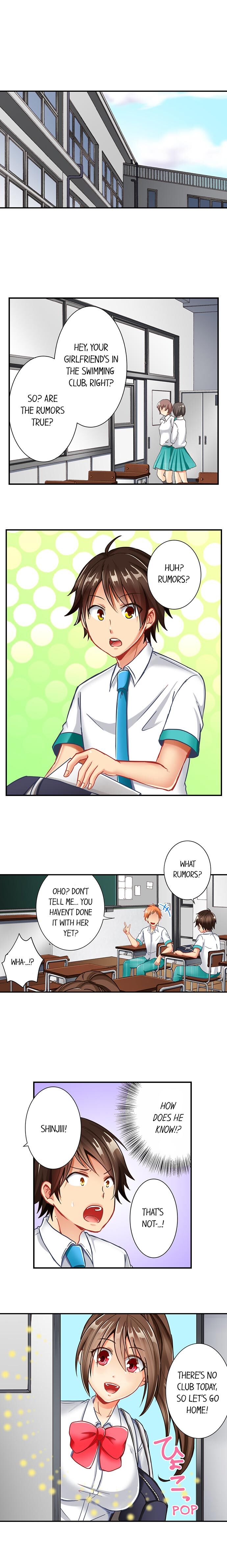 80% of the Swimming Club Girls Are Shaved | Joshi Suiei Buin no 8-wari wa Paipan. ~Kosurete nurechau...! page 9 full