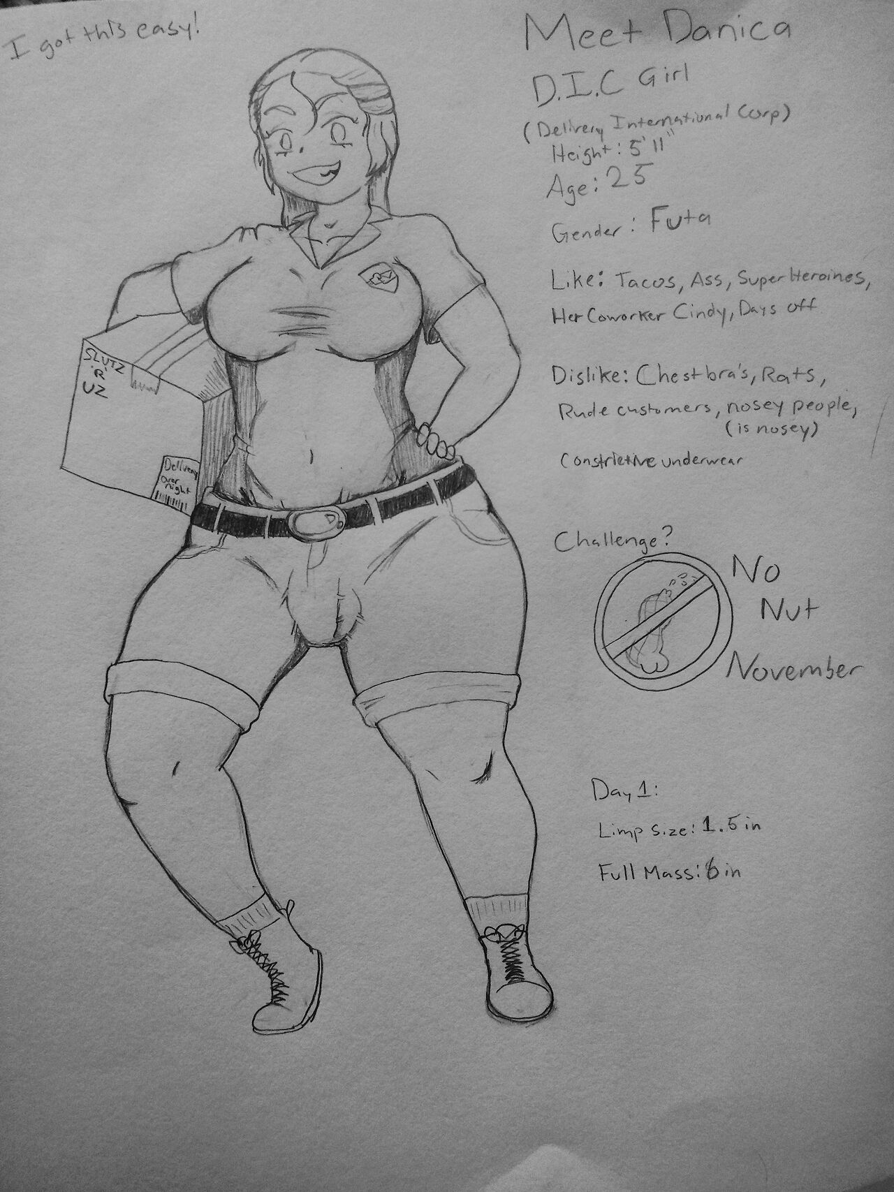 Danica's No Nut November page 1 full