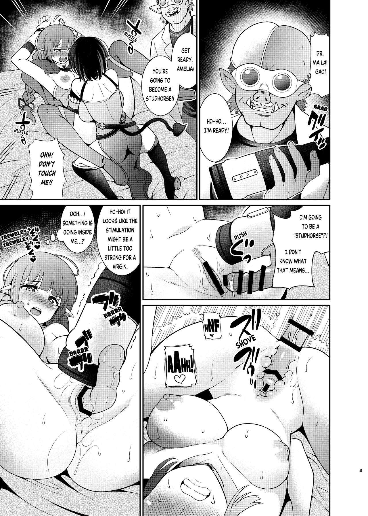 Futanari Elf no Tanetsuke Bokujou 1 | Futanari Elf Breeding Farm 1 page 5 full