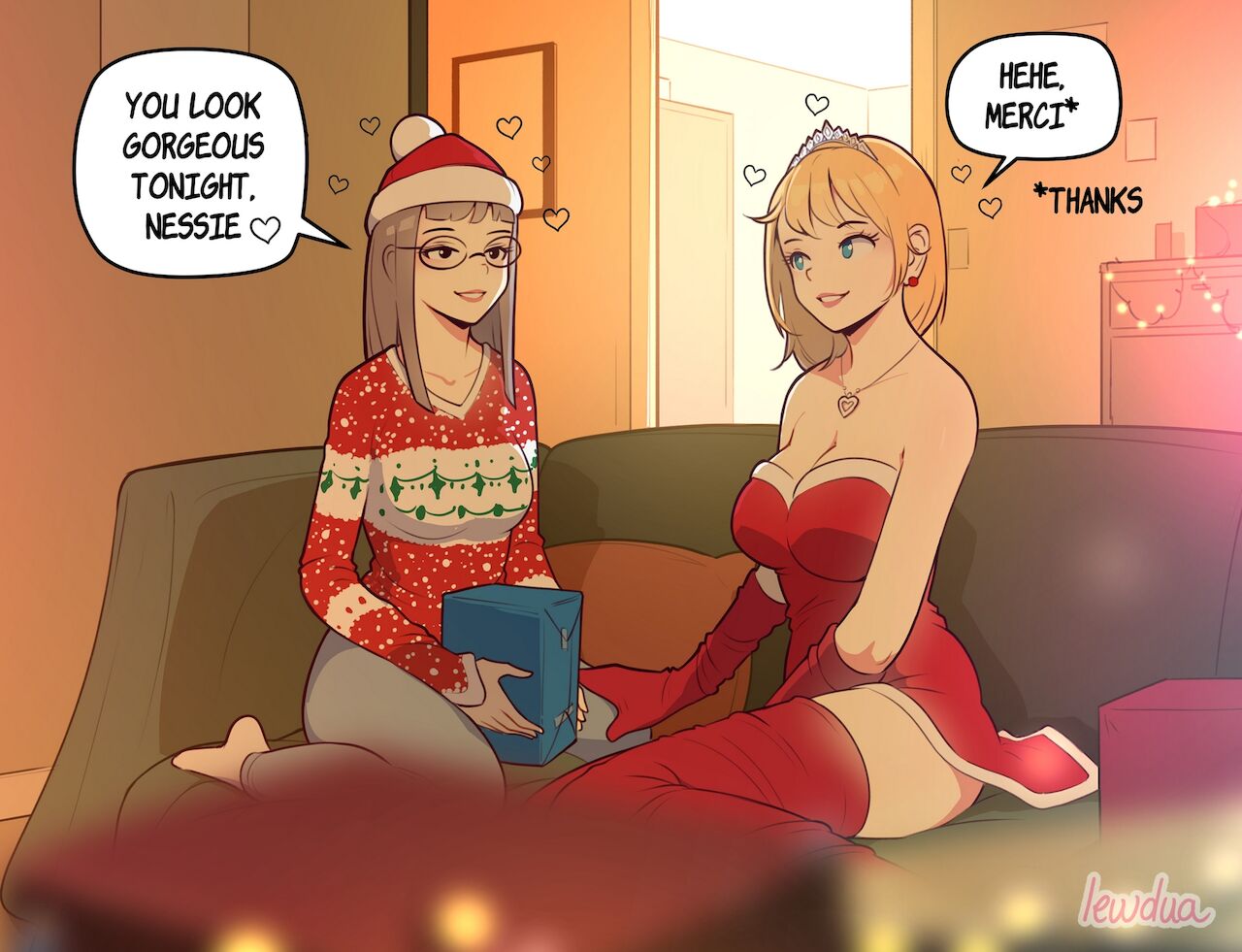 Lewdua - Merry Christmas and Happy New Year! - Page 1 - Comic Porn XXX