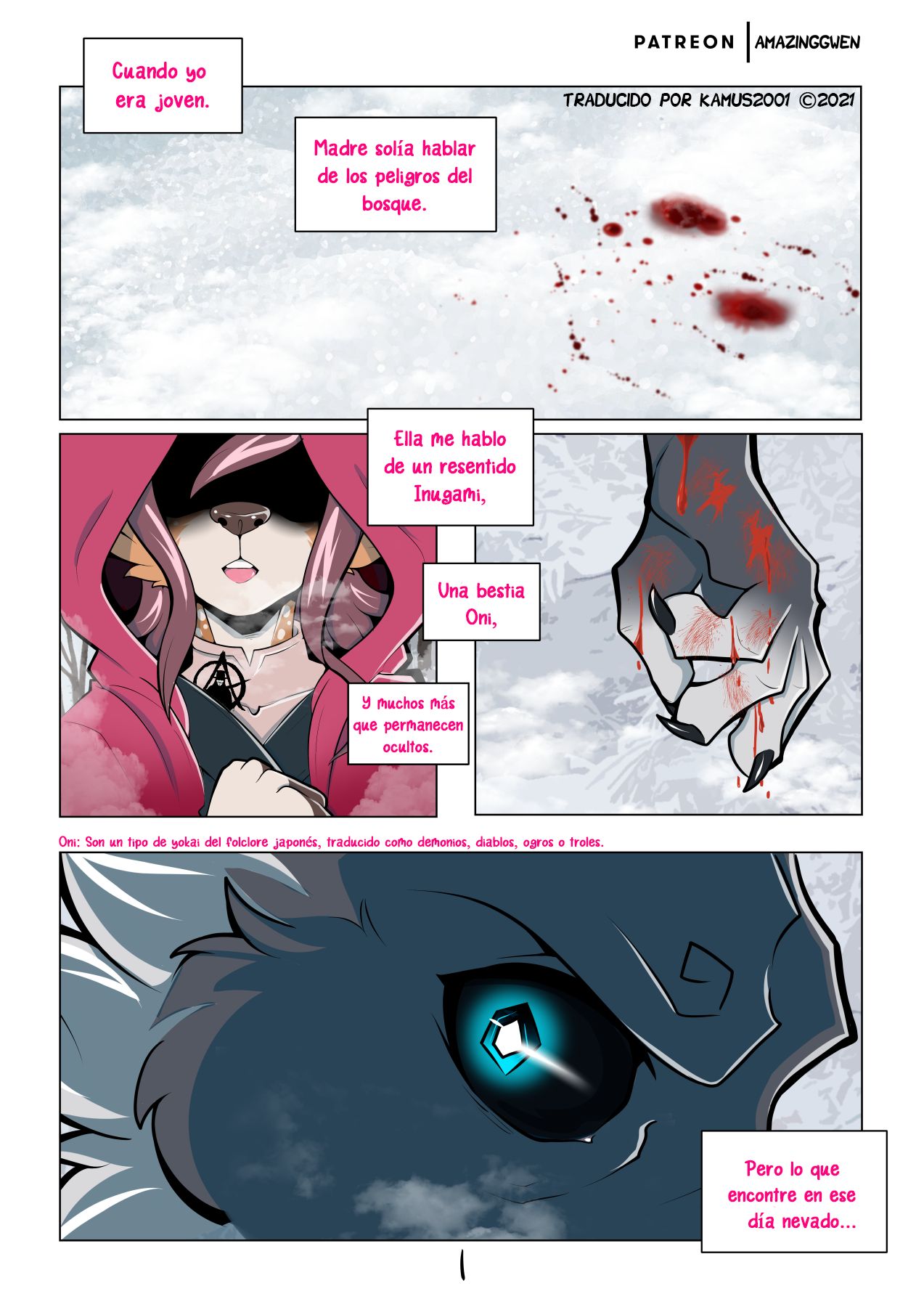 Red Blossom & Winter Snow | Flor Roja & Nieve Invernal page 2 full