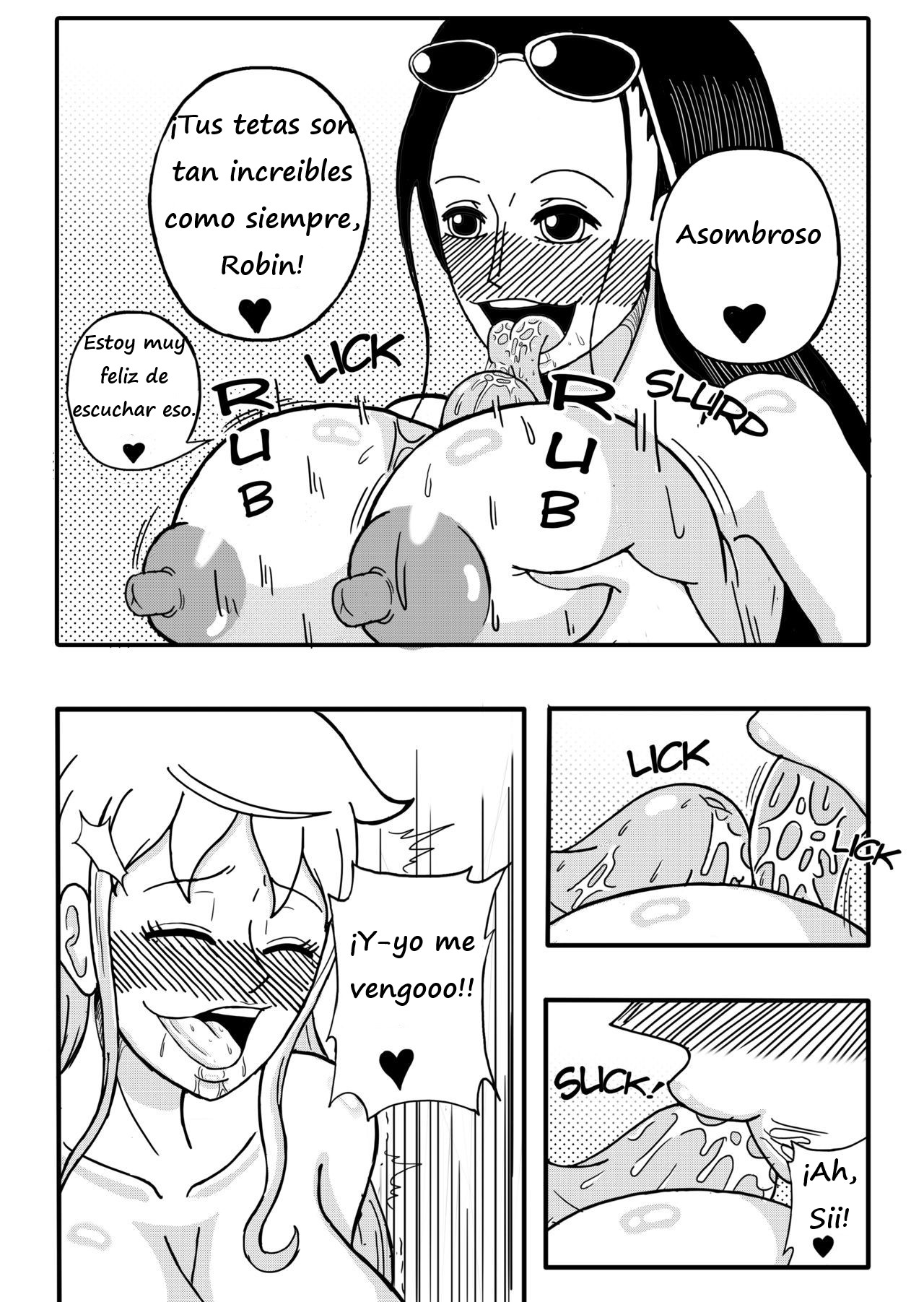 Robin x Nami: Reunión en el Thousand Sunny  Spanish Reyfollador page 6 full