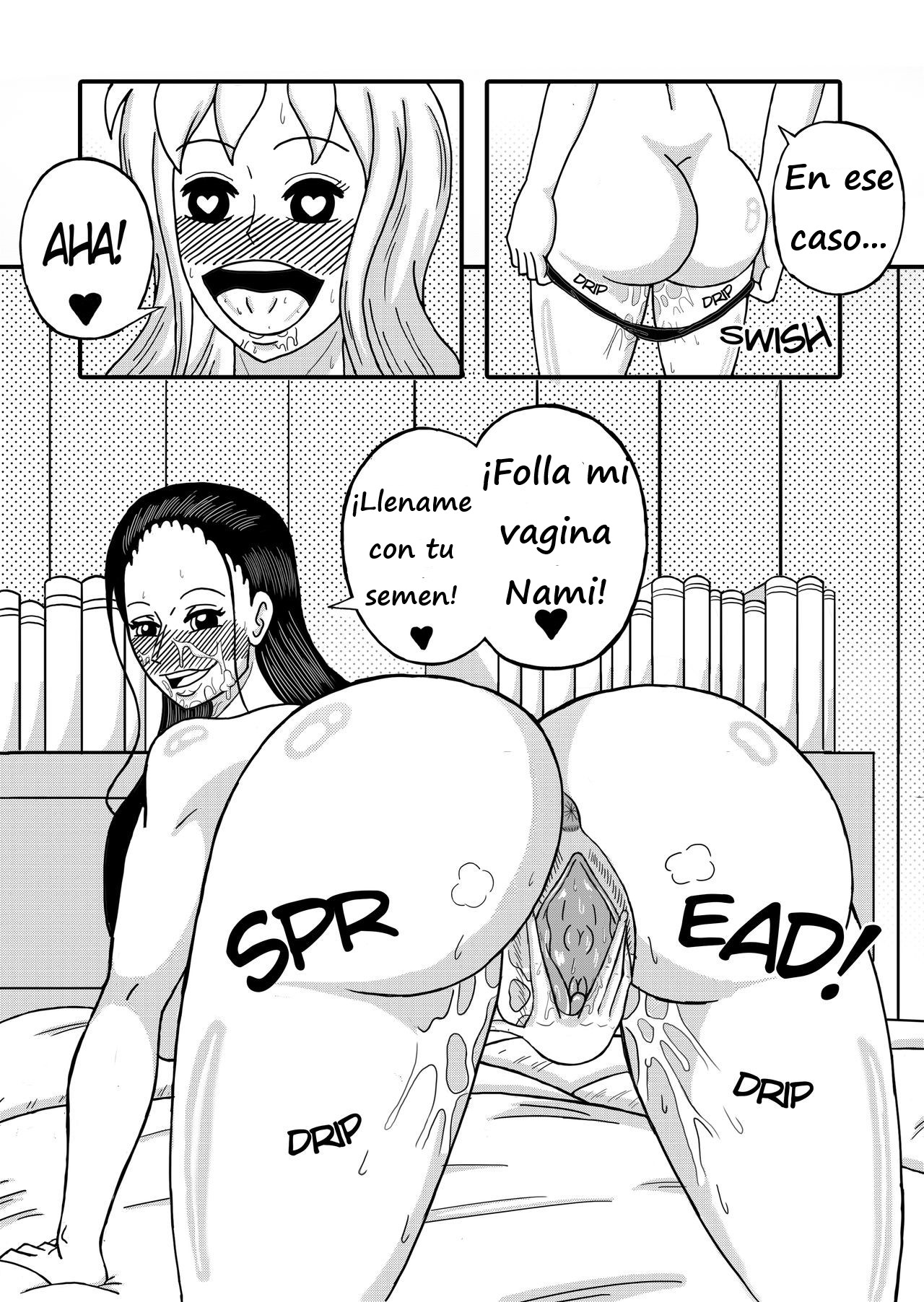 Robin x Nami: Reunión en el Thousand Sunny  Spanish Reyfollador page 8 full