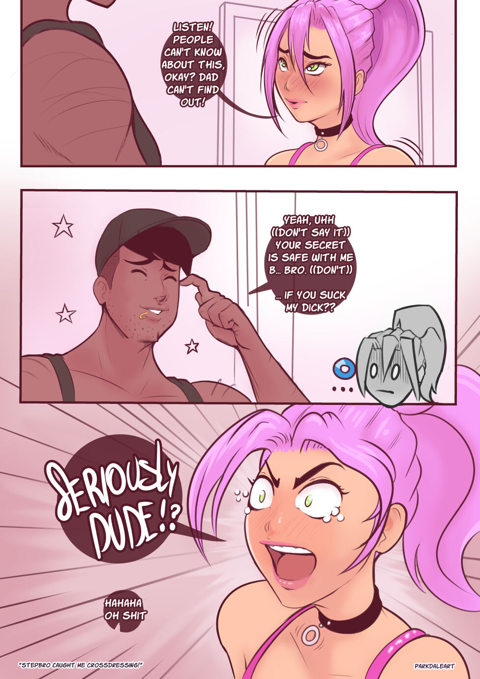Stepbro Caught Me Crossdressing! page 4 full