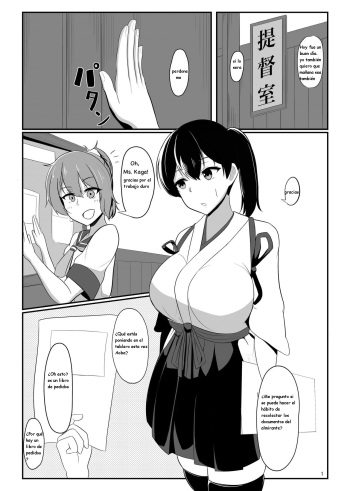[Kazu Ryuu] Kuubo Kaga wa Midara ni Somaru (Kantai Collection -KanColle-) [Spanish] cover