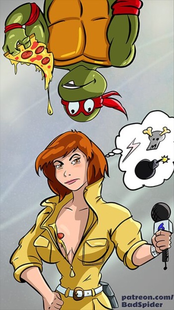 [Bad Spider] April's Pizza delivery (Teenage Mutant Ninja Turtles) cover