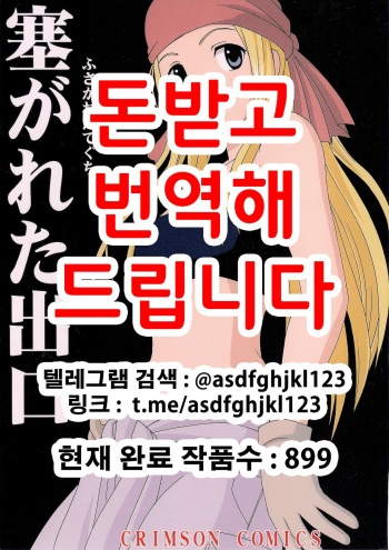 [Crimson Comics (Crimson)] Fusagareta Deguchi | 막힌 출구 (Fullmetal Alchemist) [Korean] cover