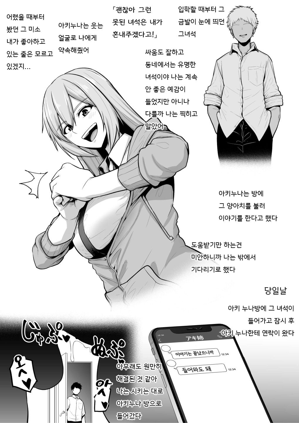 Toshiue Onee-san Oraora-kei DQN ni Kaeriuchi ni sare Mesu Ochi  | 연상의 누나가 얼짱양아치 자지에 박혀 암컷저속해버린다 page 2 full