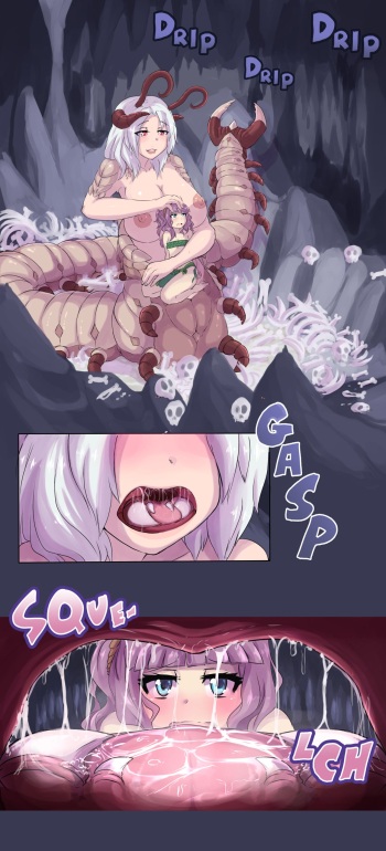 [DarkStarChan]  A hungry centipwoman cover