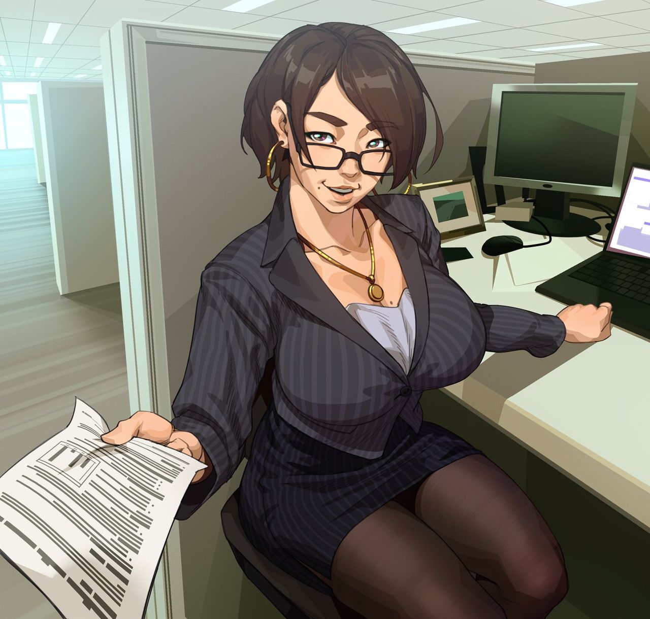 Office Lady with a Side Hustle page 1 full