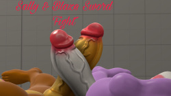 Sally and Blaze Sword Fight