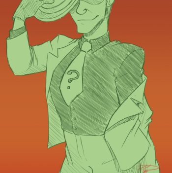 [Mica_XIII] Nygma Strip Tease (Batman) cover