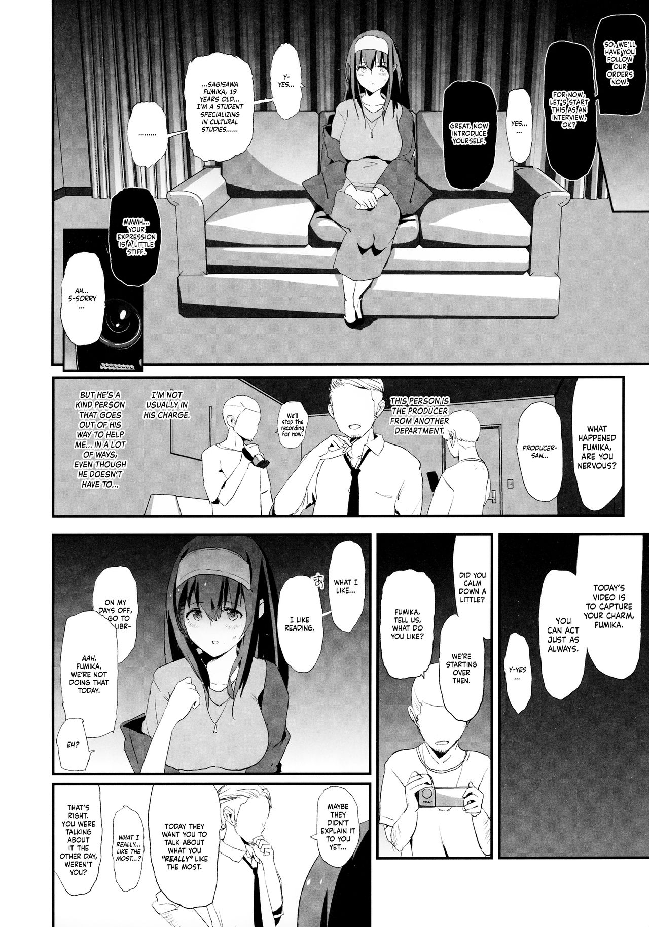 Sagisawa Fumika no Dosukebe Hamedori Interview + Omake Paper page 3 full