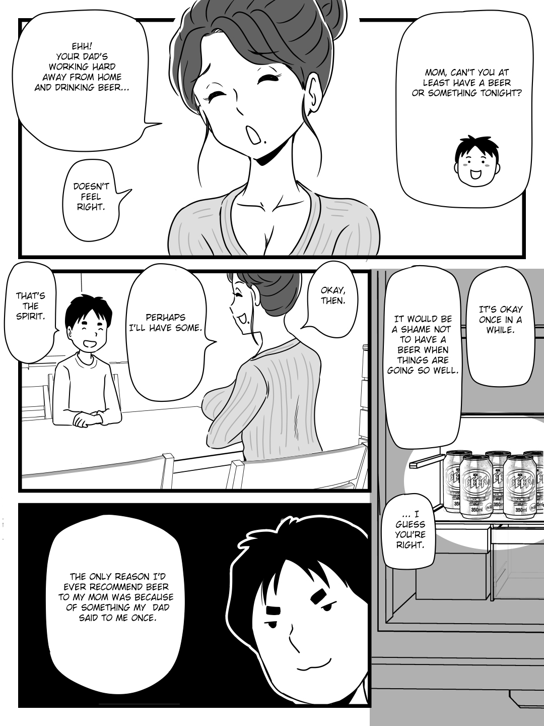Beer o Nomu to Inran ni Naru Kaa-san to Yareta Hanashi page 10 full