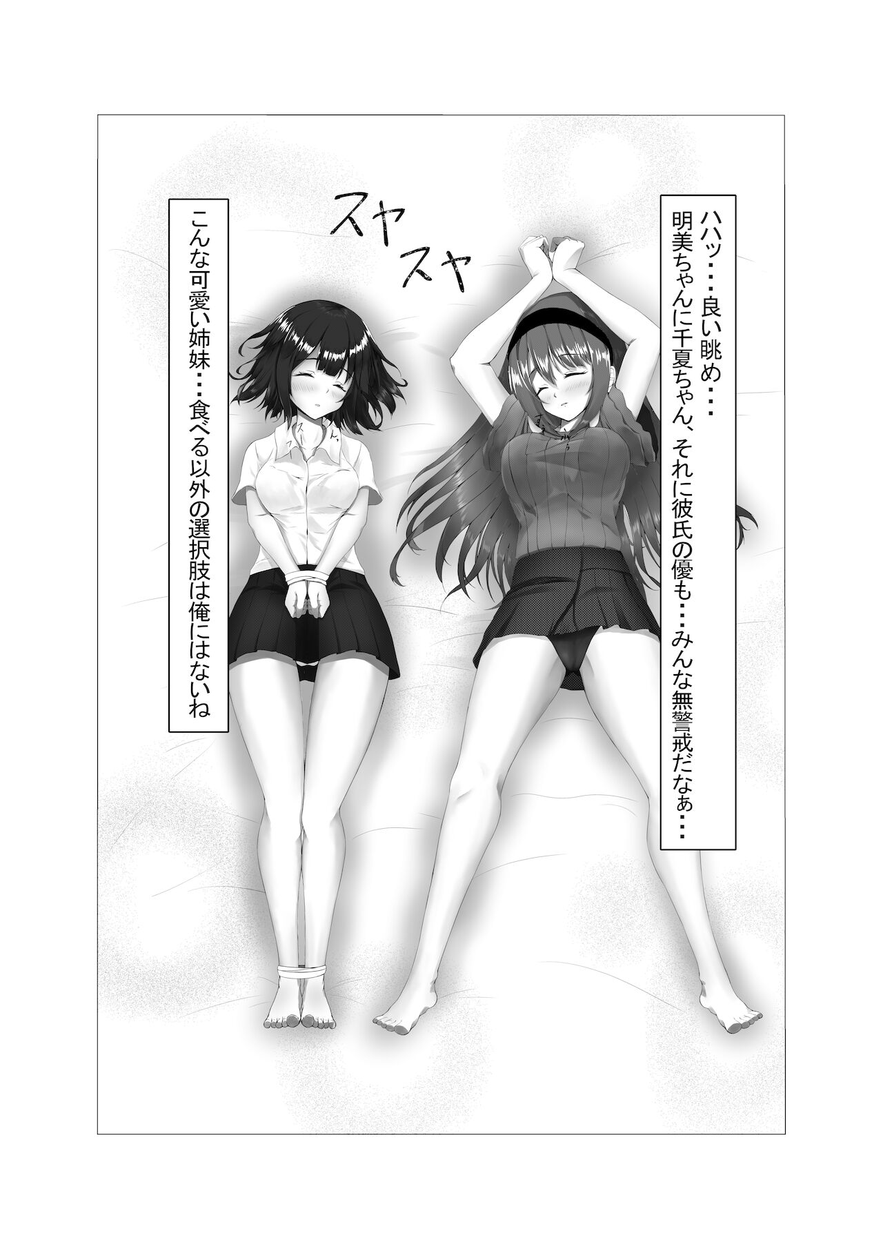 可愛い姉妹を睡眠レイ〇で寝取り計画 page 9 full